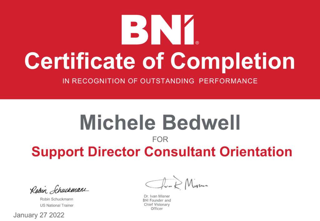 certification for recognition of outstanding performance